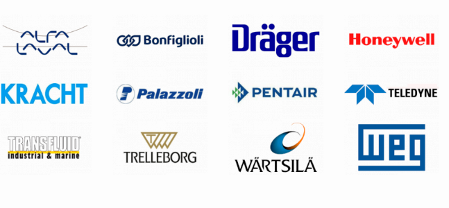 MARINE OIL AND GAZ brand logos showcase